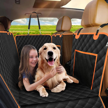 WE LOVE ALL PETS! Hard Bottom Dog Car Seat Protector